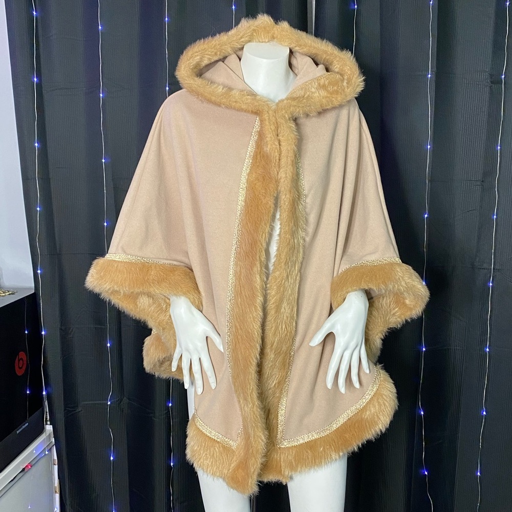 Italian Fur Poncho Coat